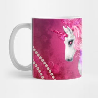 Wonderful colorful unicorn with flowers Mug